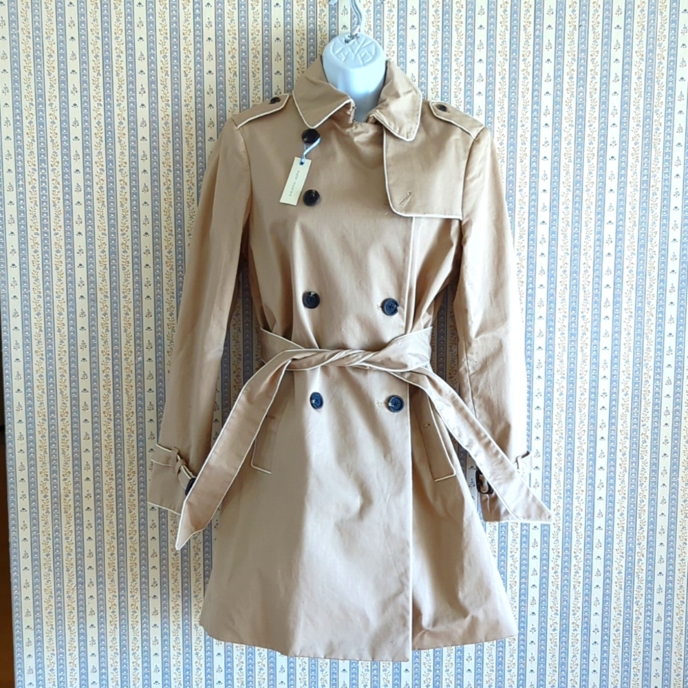 Gap Trench Coat Beige Tan NWOT S